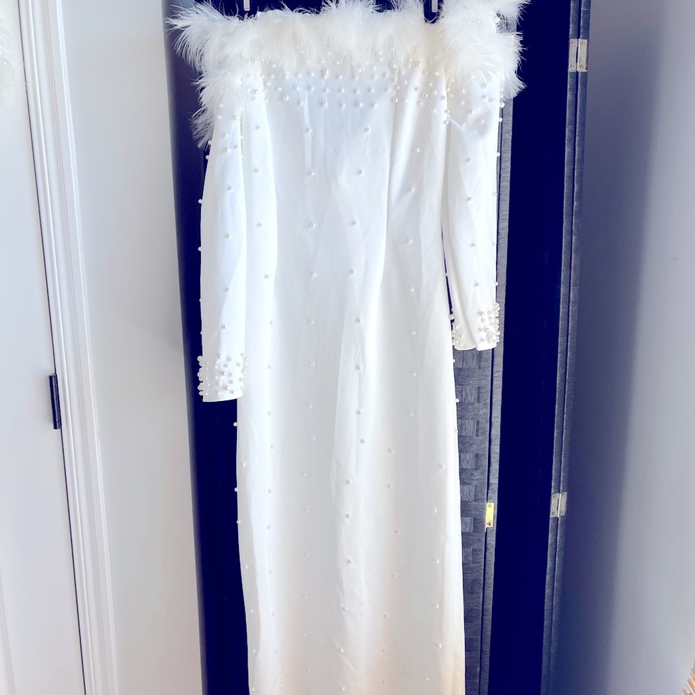 White long dress